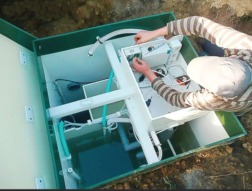 Пайка корпуса септикай в Каменногорске